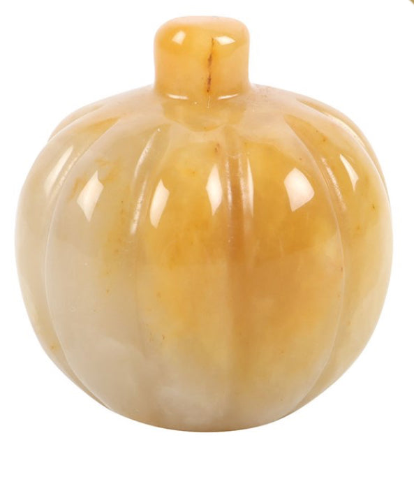 Pumpkin Shaped Orange Calcite Crystal
