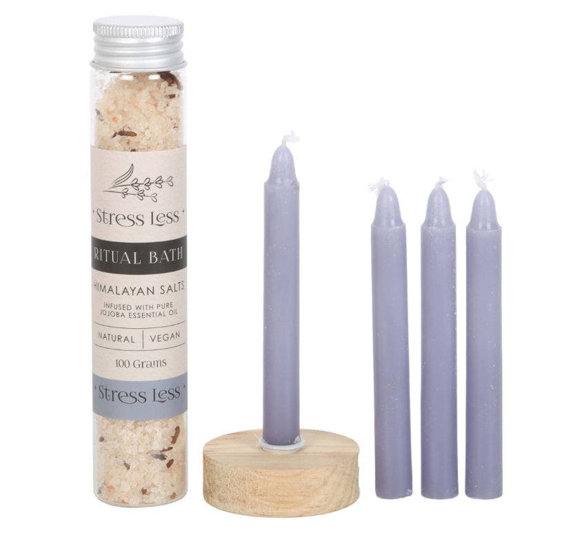 Stress Less Herbal Ritual Bath Kit