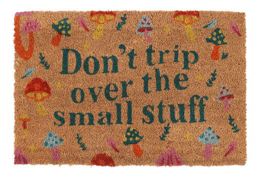 NATURAL DON'T TRIP MUSHROOM DOORMAT