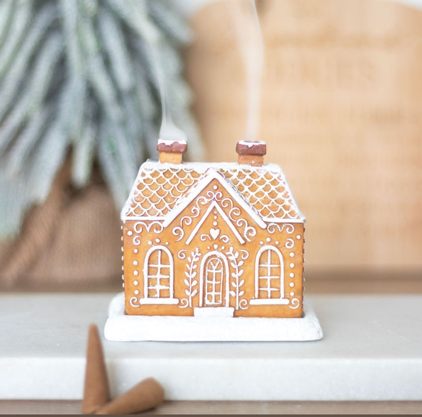 Ginger Bread House Incense Cone Burner