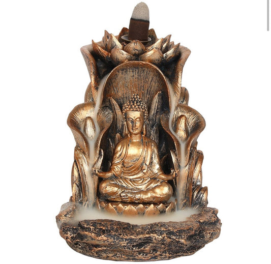 Bronze Buddha Back Flow Burner