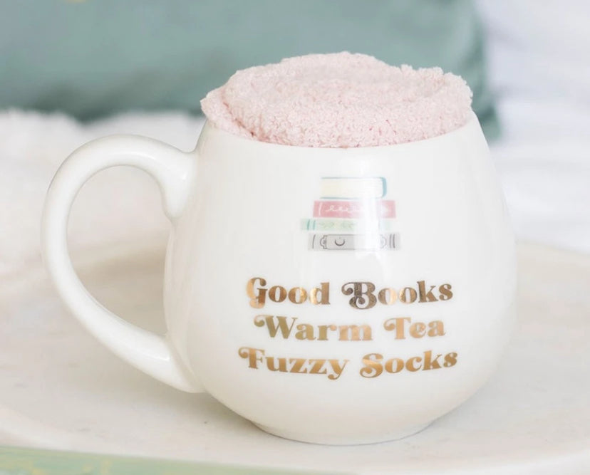 Good Books Warm Tea Fuzzy Socks Set
