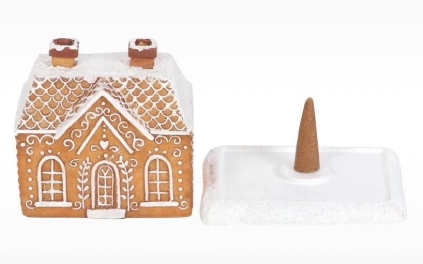 Gingerbread House Incense Cone Burner
