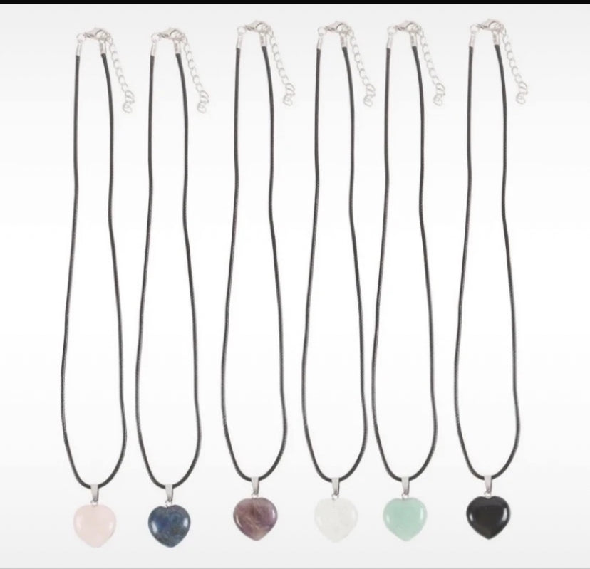 Healing Heart Crystal Necklace