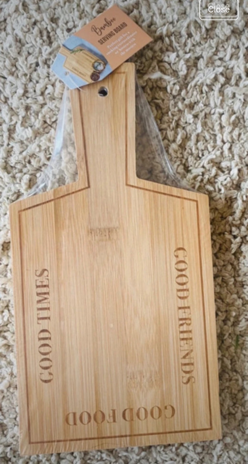 Bamboo Serving Board - Good Food