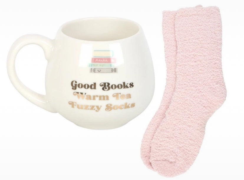 Good Books Warm Tea Fuzzy Socks Set
