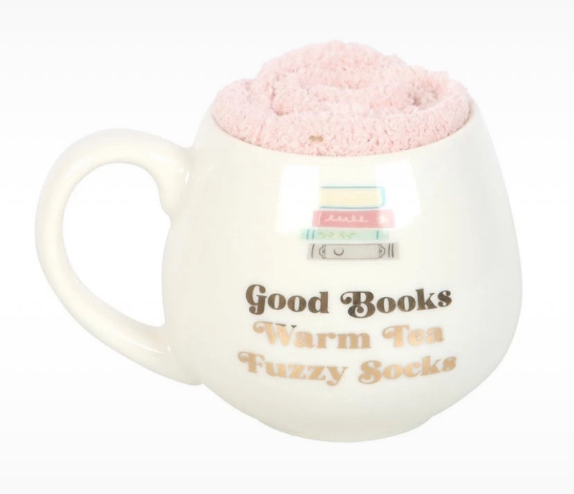 Good Books Warm Tea Fuzzy Socks Set