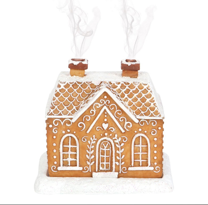 Ginger Bread House Incense Cone Burner