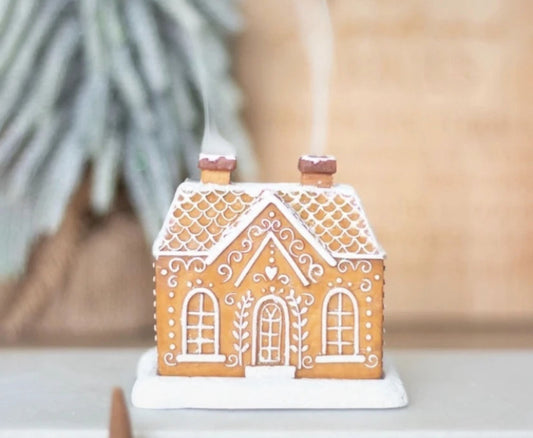 Gingerbread House Incense Cone Burner