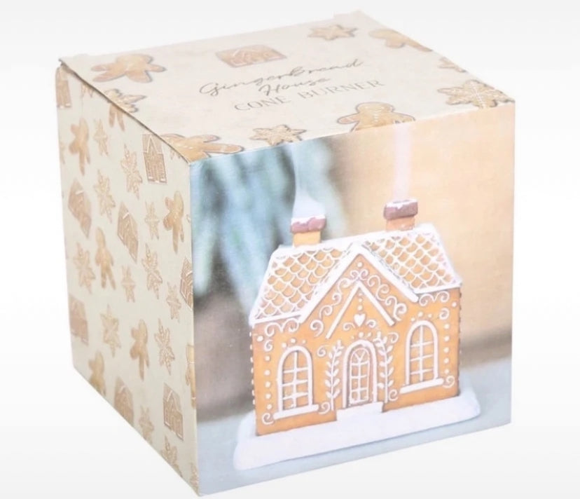 Gingerbread House Incense Cone Burner