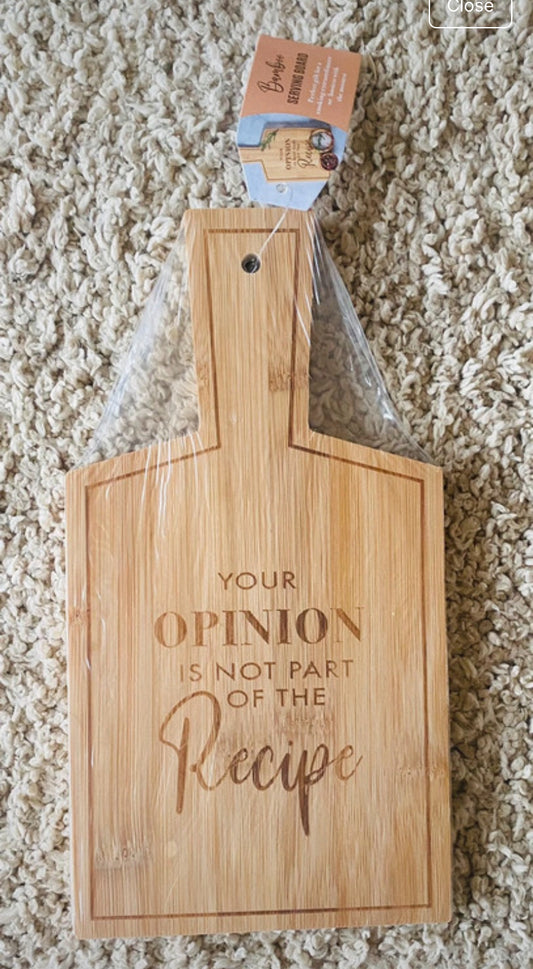 Bamboo Serving Board - Opinion