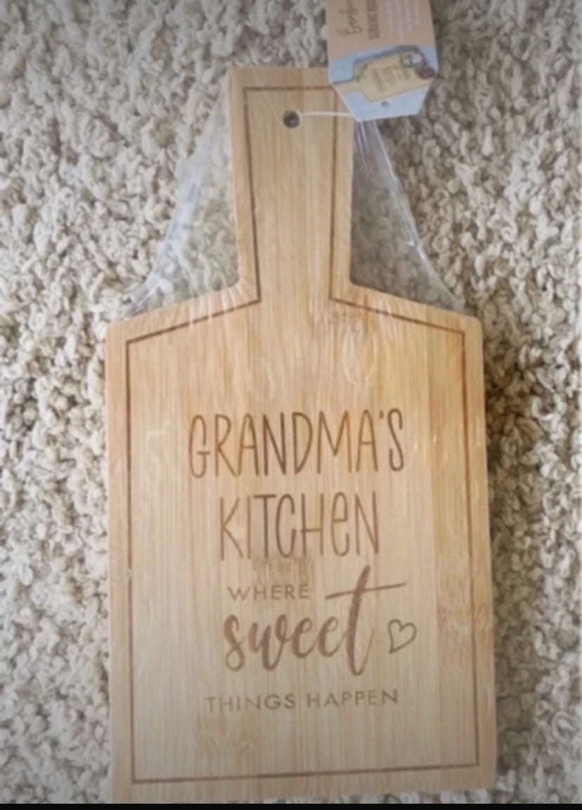 Bamboo Serving Board - Grandma